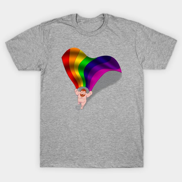 Pride Flag T-Shirt by BEarMUSEMENT